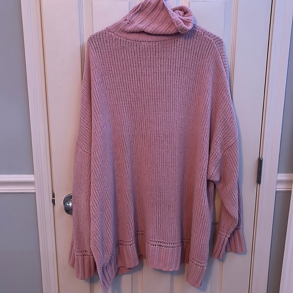 Pink American Eagle Turtle Neck Sweater